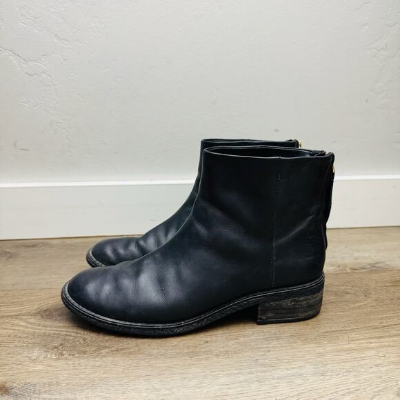 Sperry Top Sider Black Leather Booties Women’s Size 9.5 - Picture 2 of 11